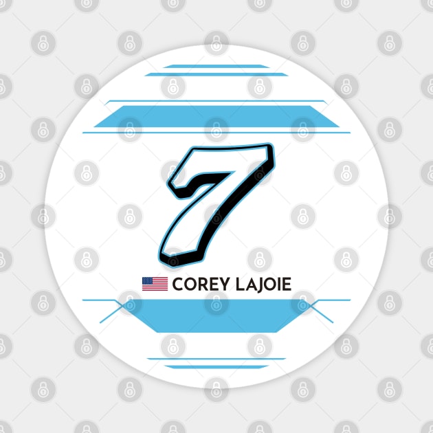 Corey LaJoie #7 2023 NASCAR Design Magnet by AR Designs 